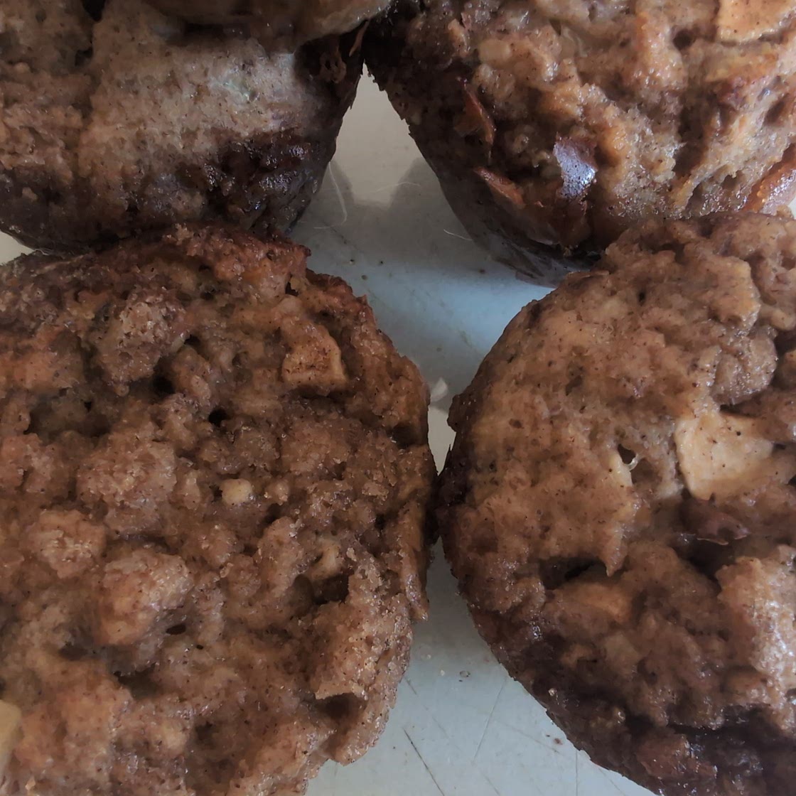 Apple Flaxseed Protein Muffins