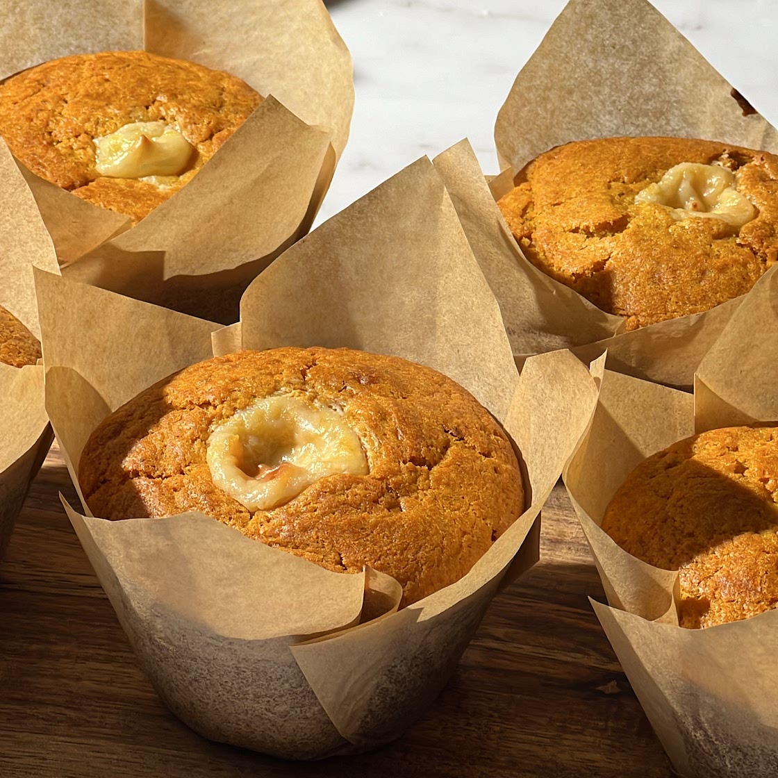 Pumpkin Cheesecake Muffins