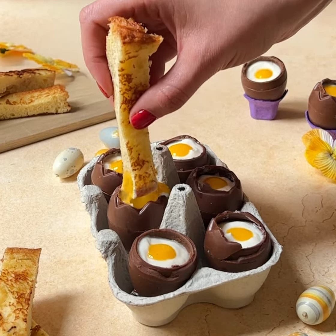 Trompe l'oeil oeufs de Pâques