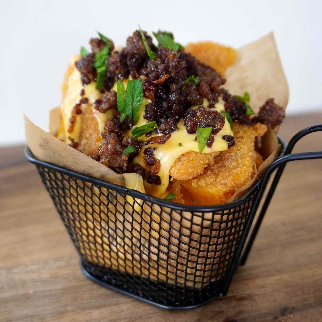 Kürbis loaded fries