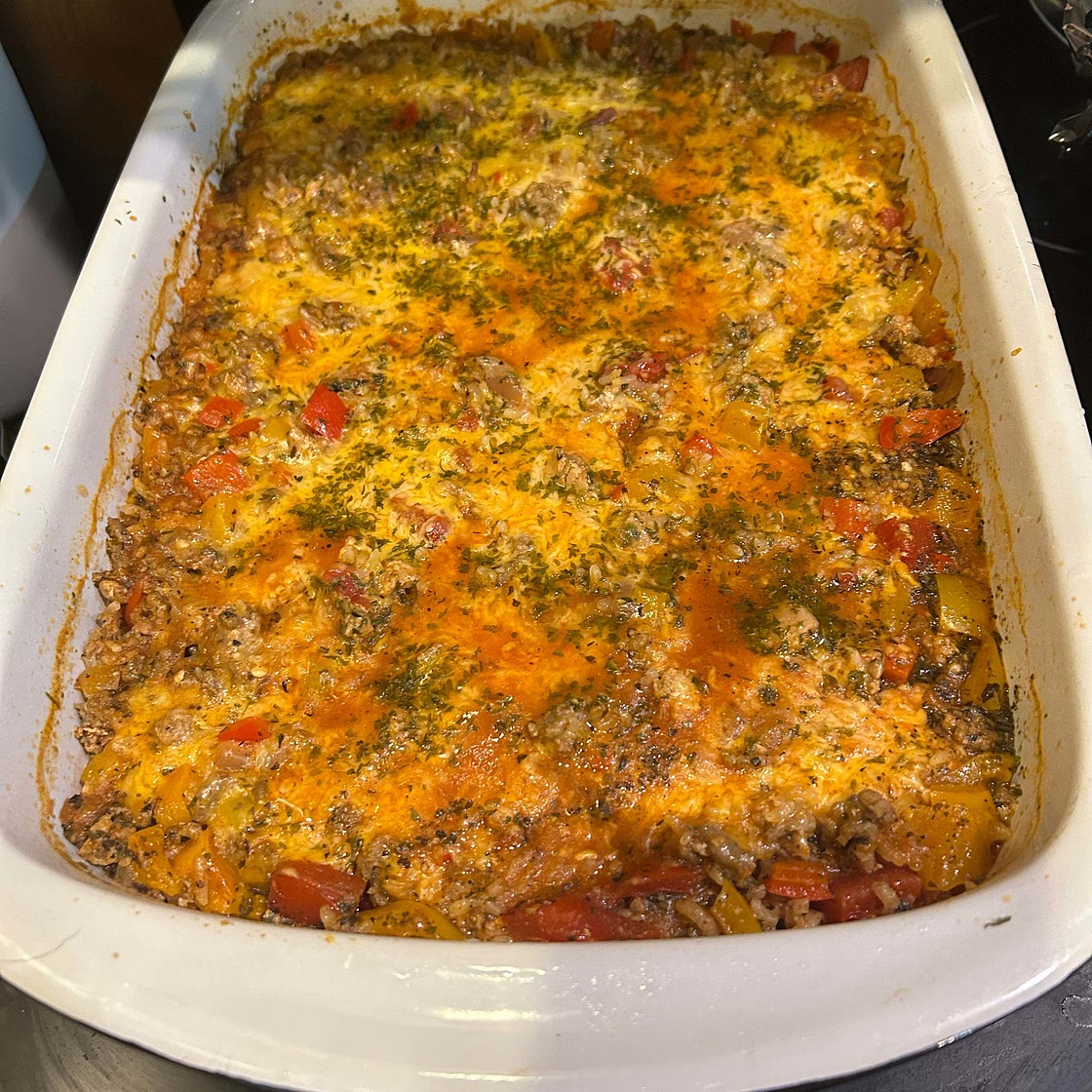 Easy Stuffed Pepper Casserole