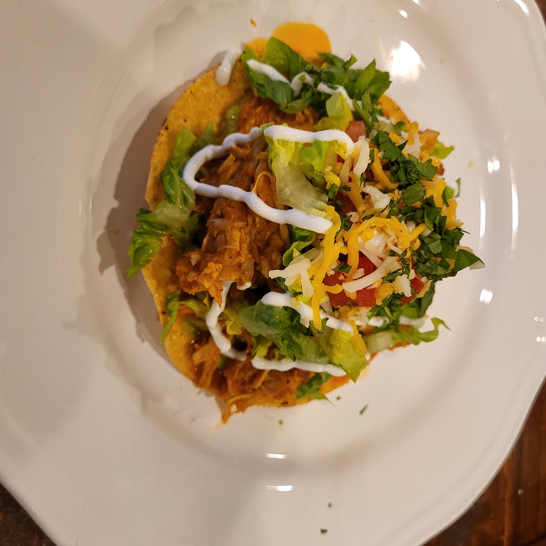 Chicken Tinga Tostada