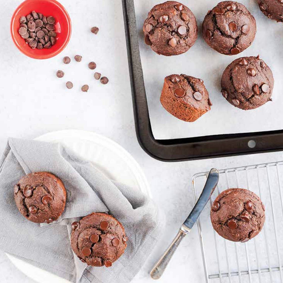Double Chocolate Lentil Muffins — The Food Doula | Perinatal Nut