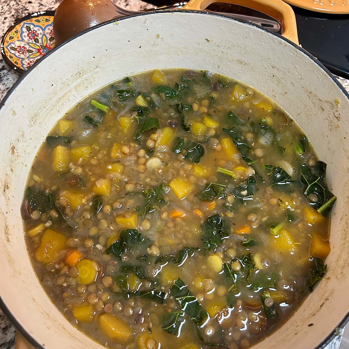Butternut Squash Lentil Soup