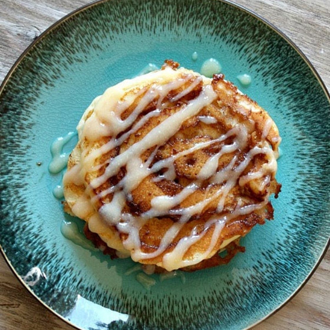 Cinnamon Roll Pancakes