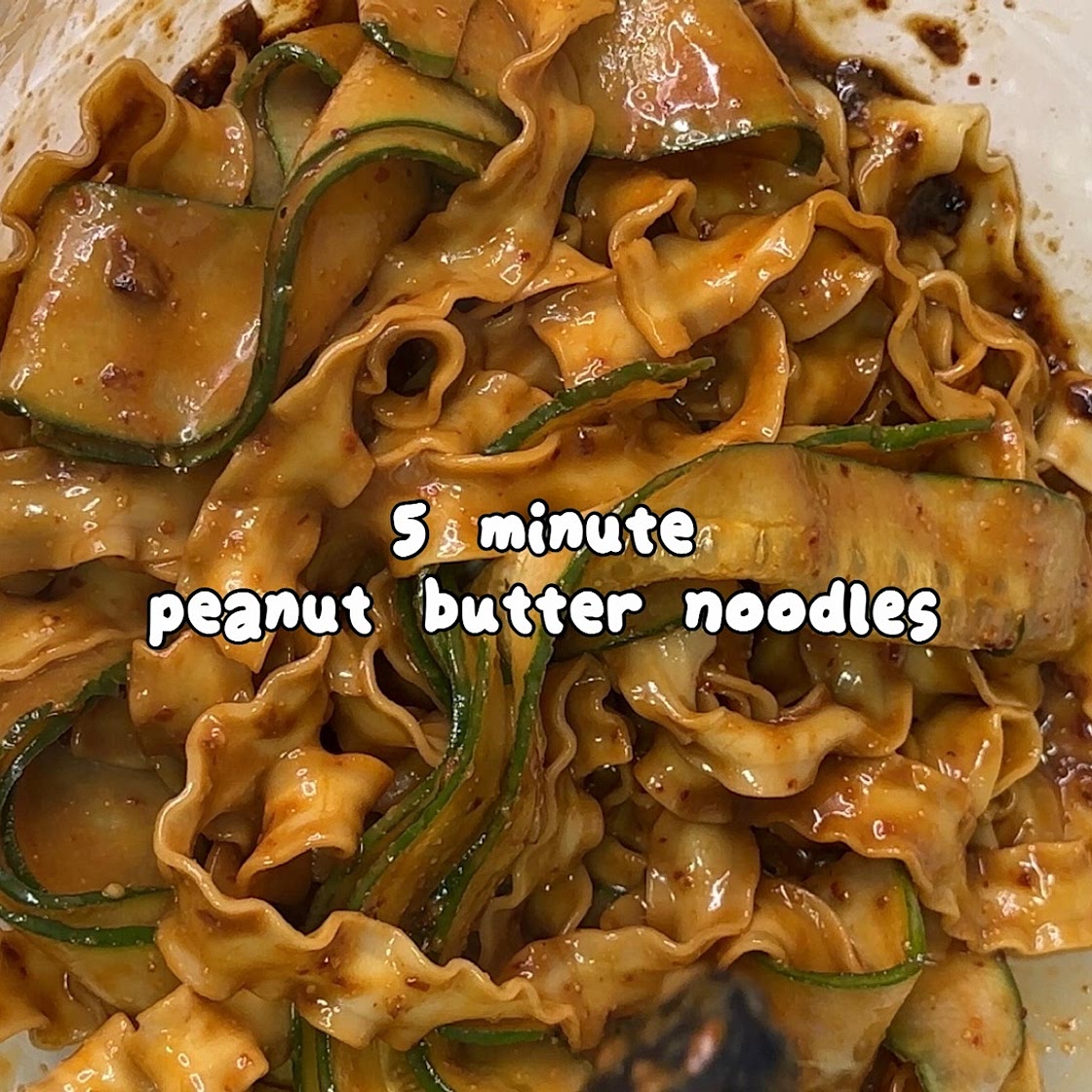 5-min peanut butter noodles