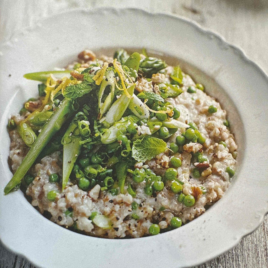 Buckwheat, Asparagus and Pea Risotto