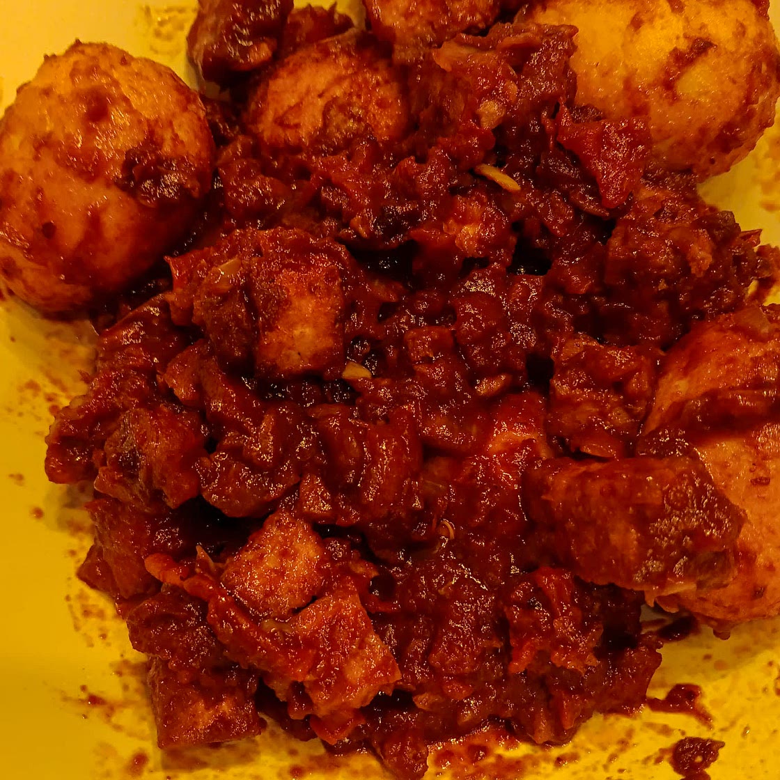 Balado Tofu and Eggs