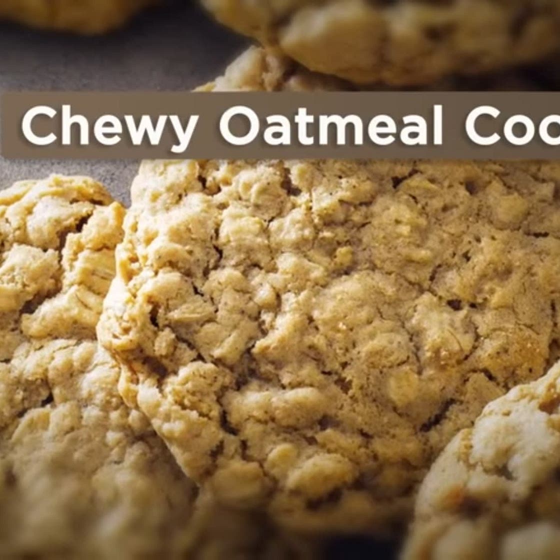Brown Butter Chewy Oatmeal Cookies