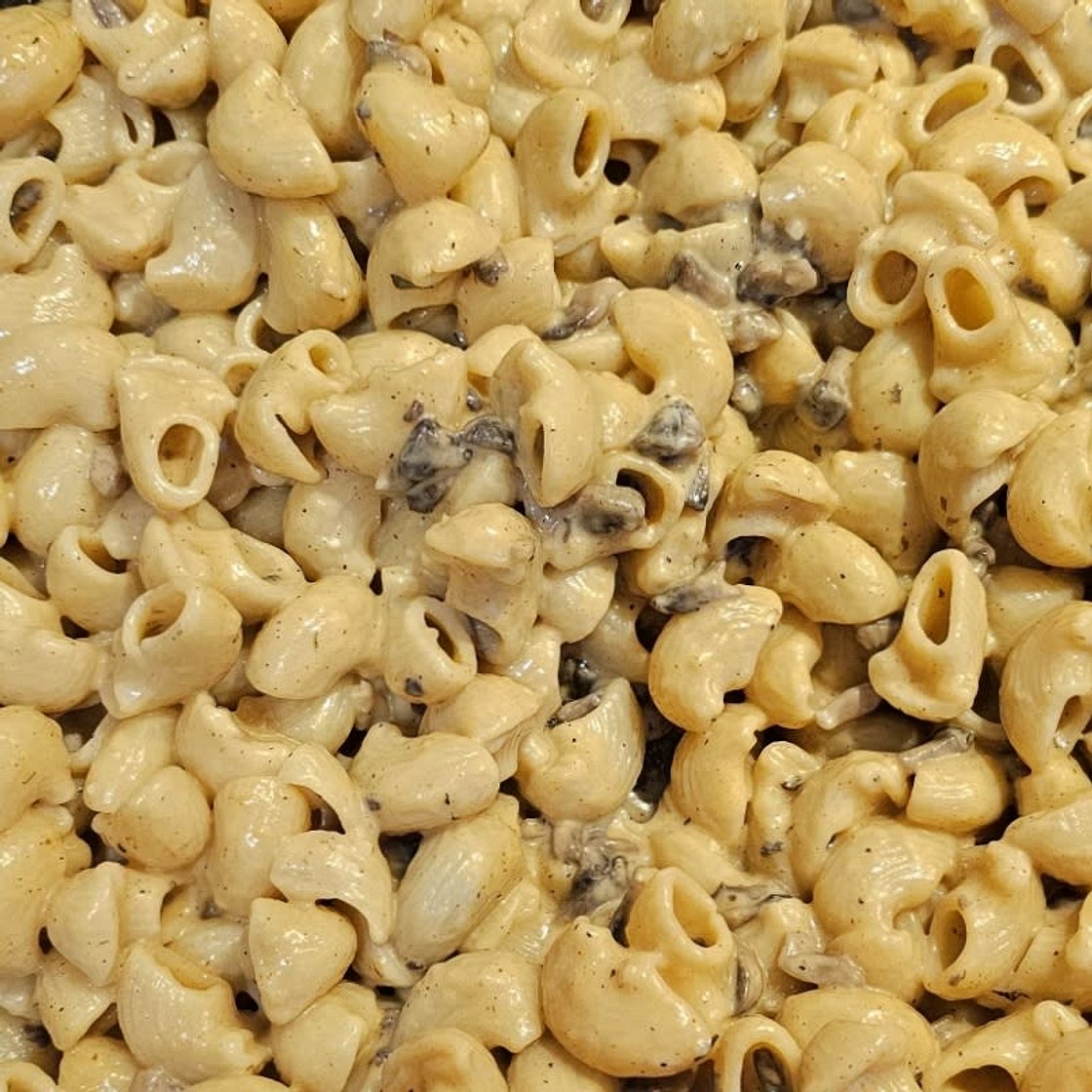Pâtes carbonara végétariennes