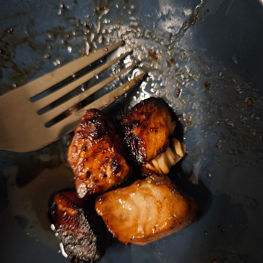 Dés de saumon asiatique - air fryer