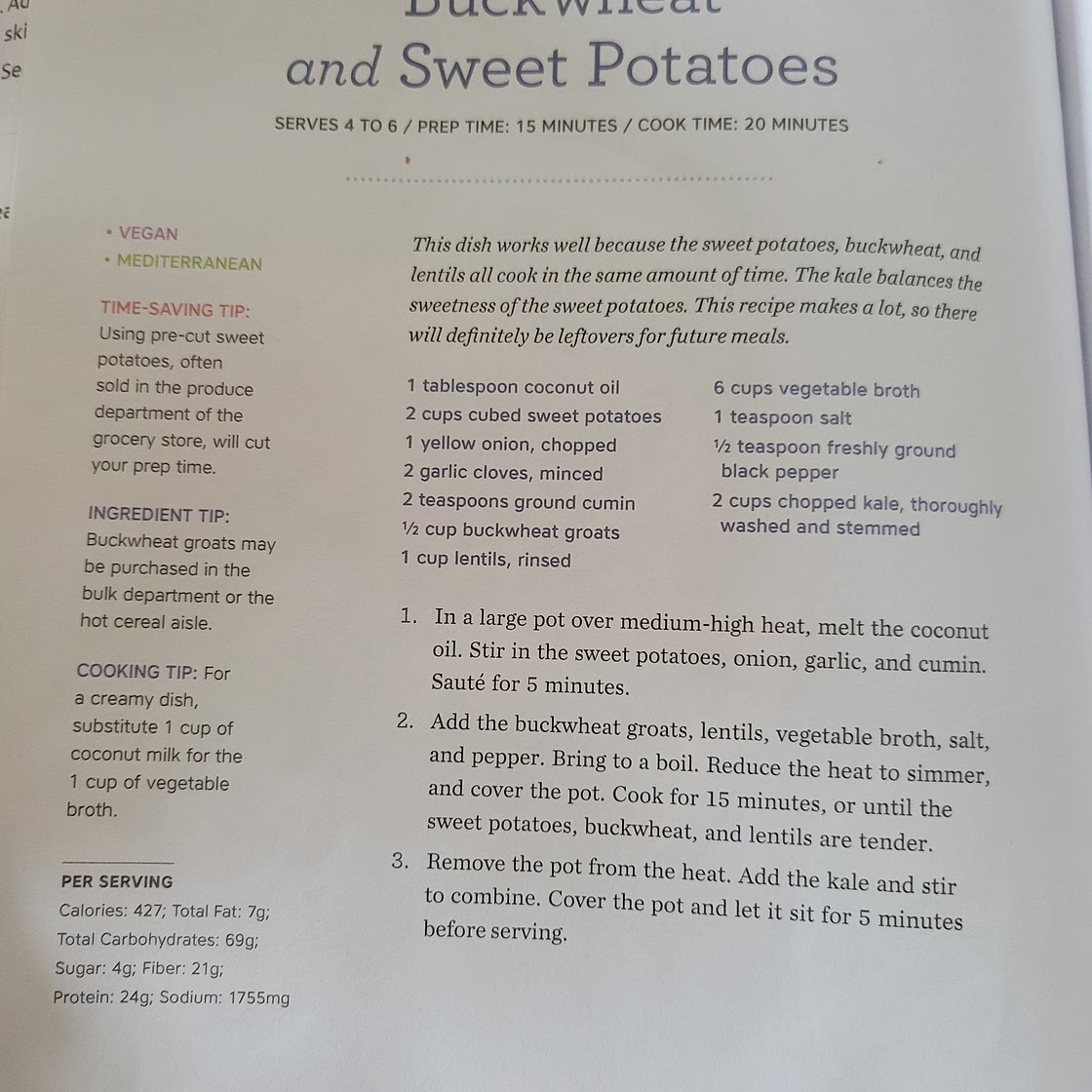 Buckwheat and sweet potatoes (182)