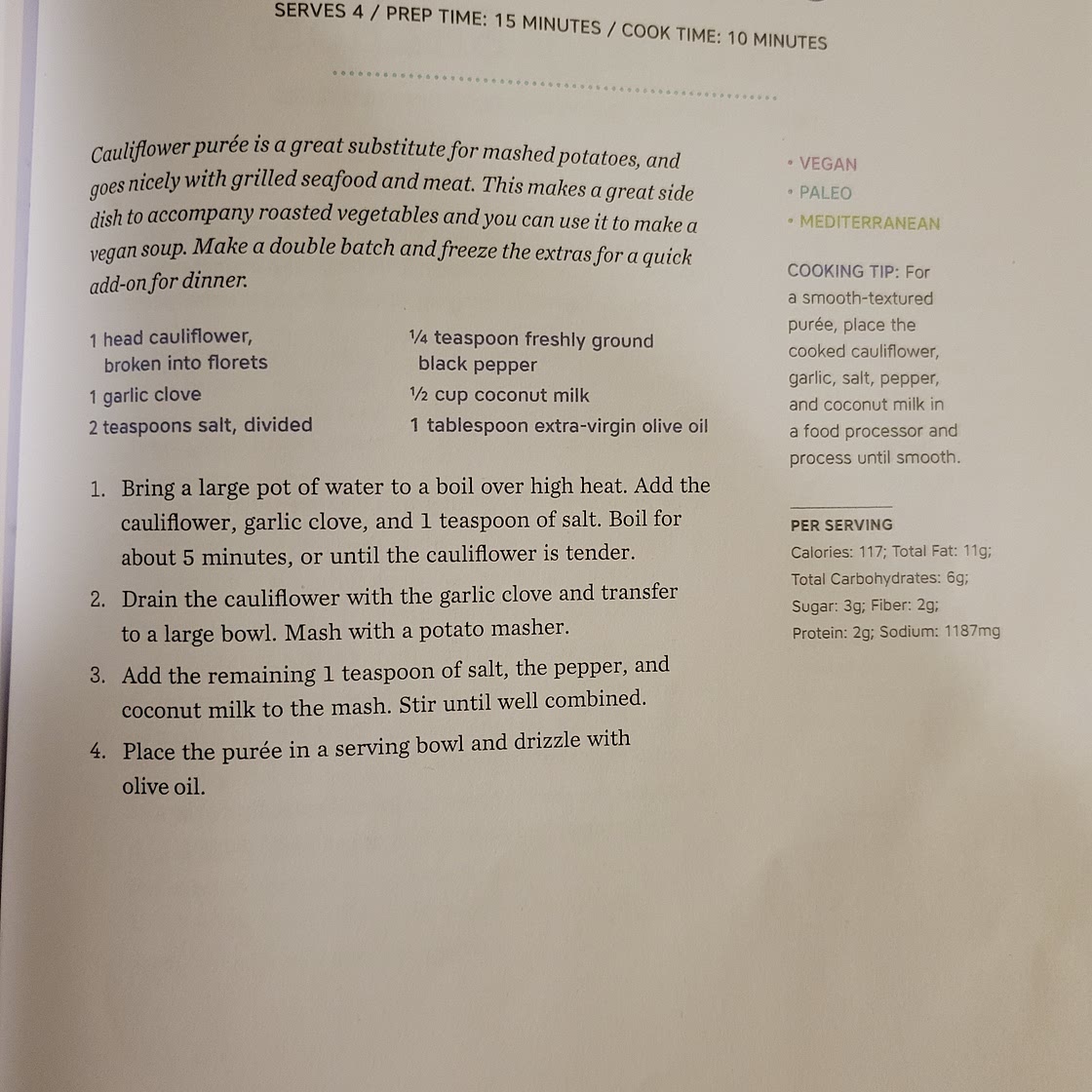Cauliflower puree (163)