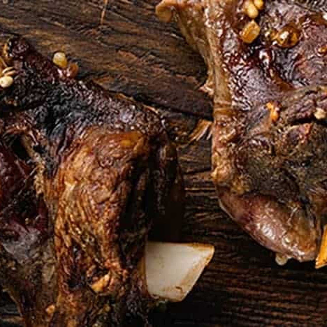 Smoked Lamb Shank