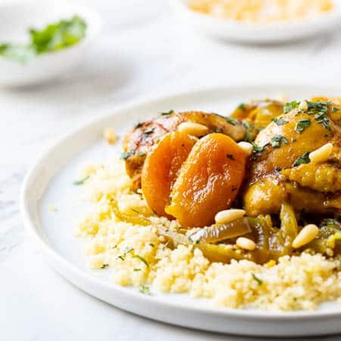 Moroccan Spiced Chicken Stew with Apricots
