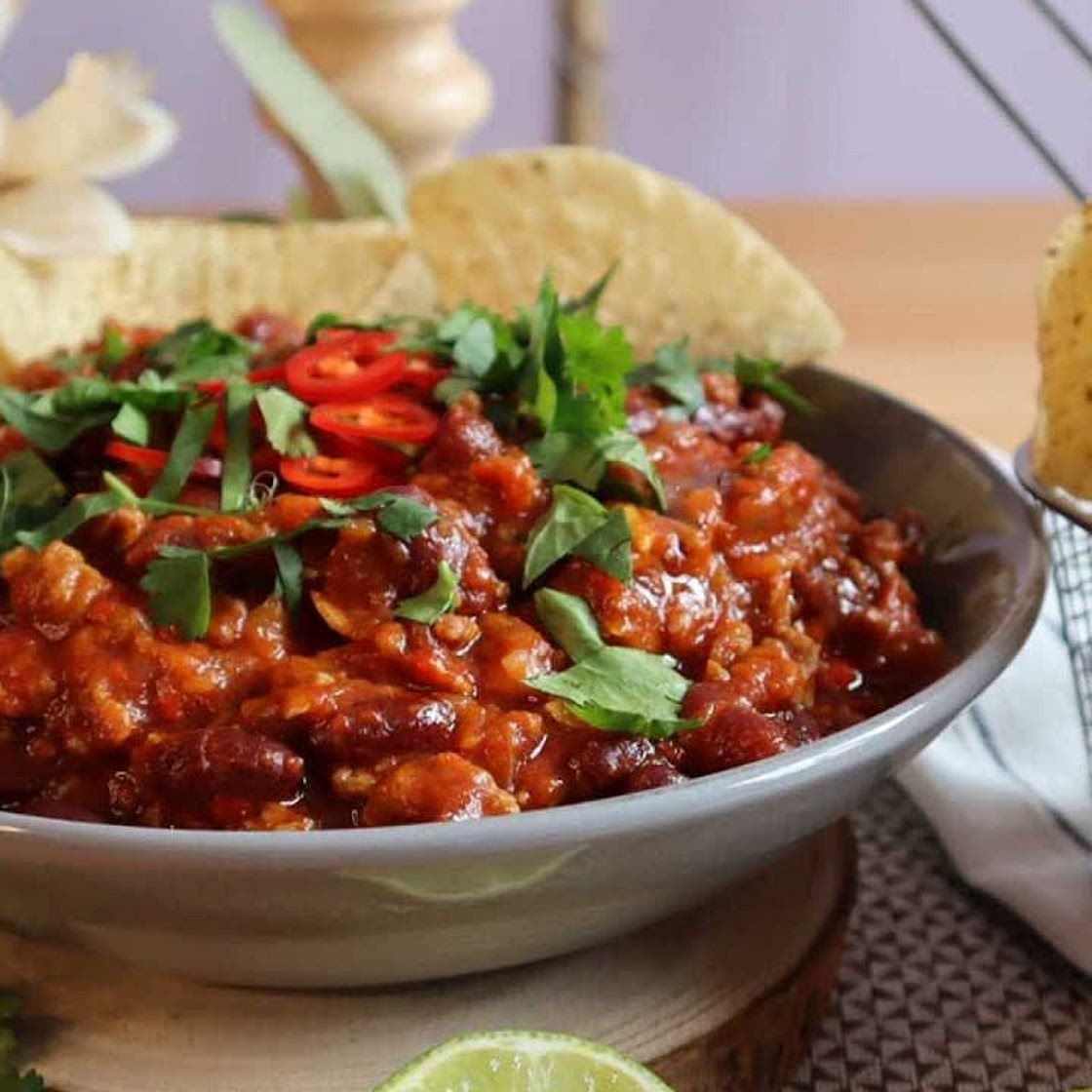 Chili de Frijoles y Carne