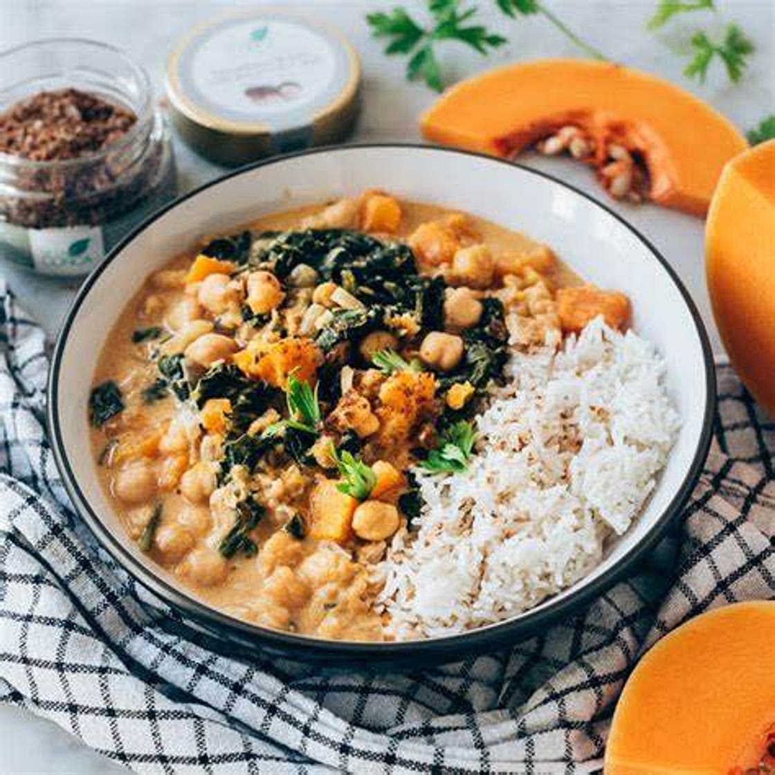 Curry de Garbanzos y Espinacas