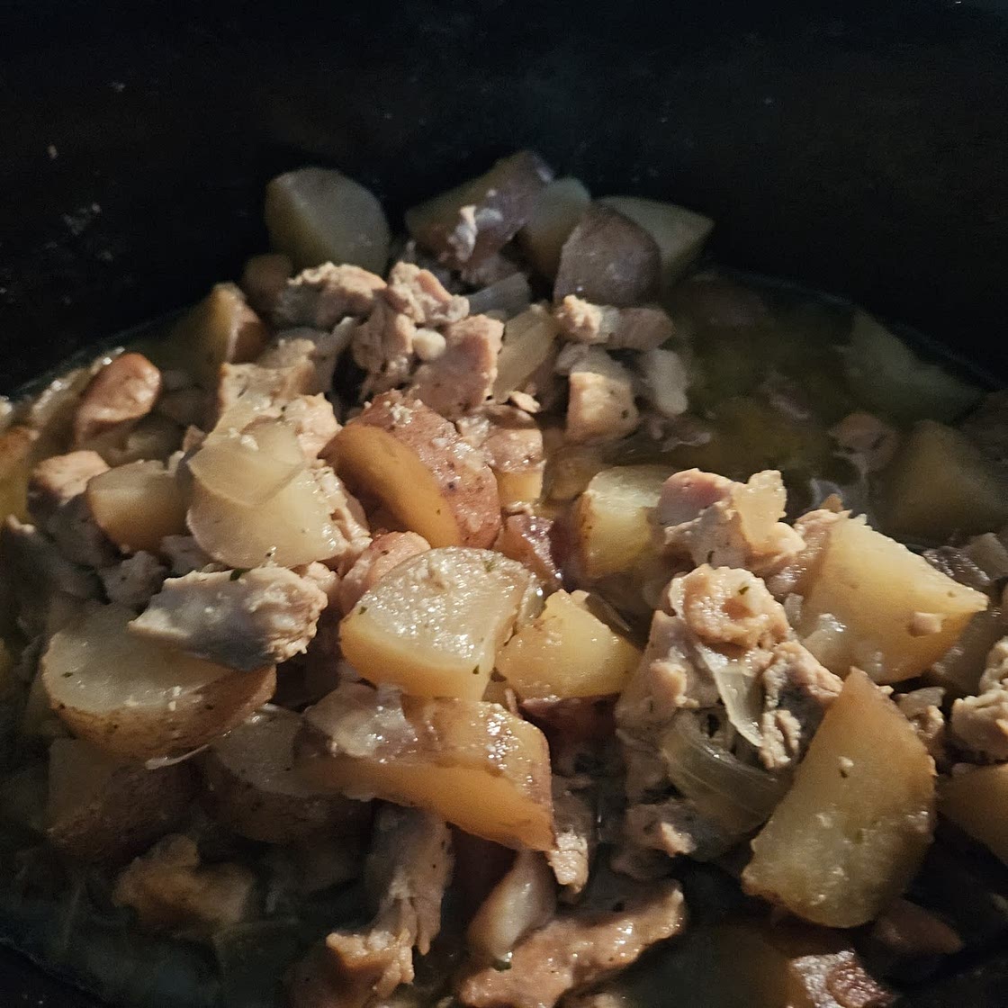 Crockpot Ranch Porkloins and Potatoes