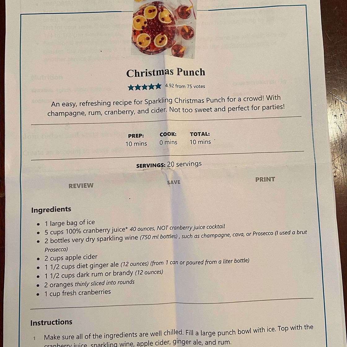 Christmas Punch