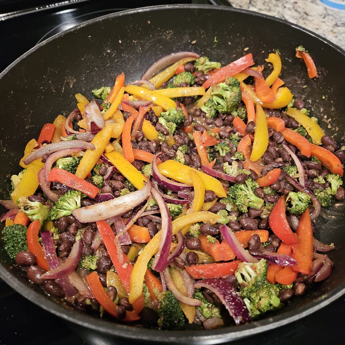 Vegetarian fajitas