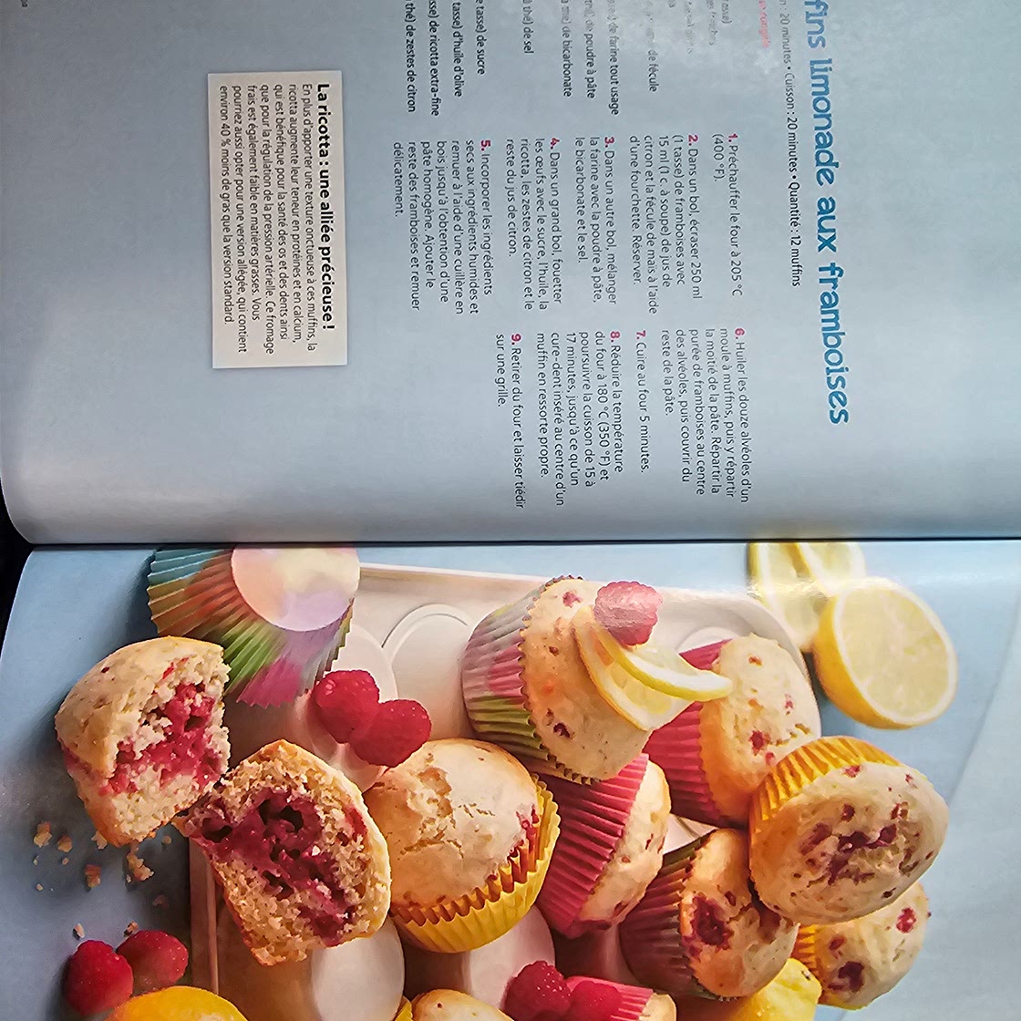 Muffins limonade aux framboises