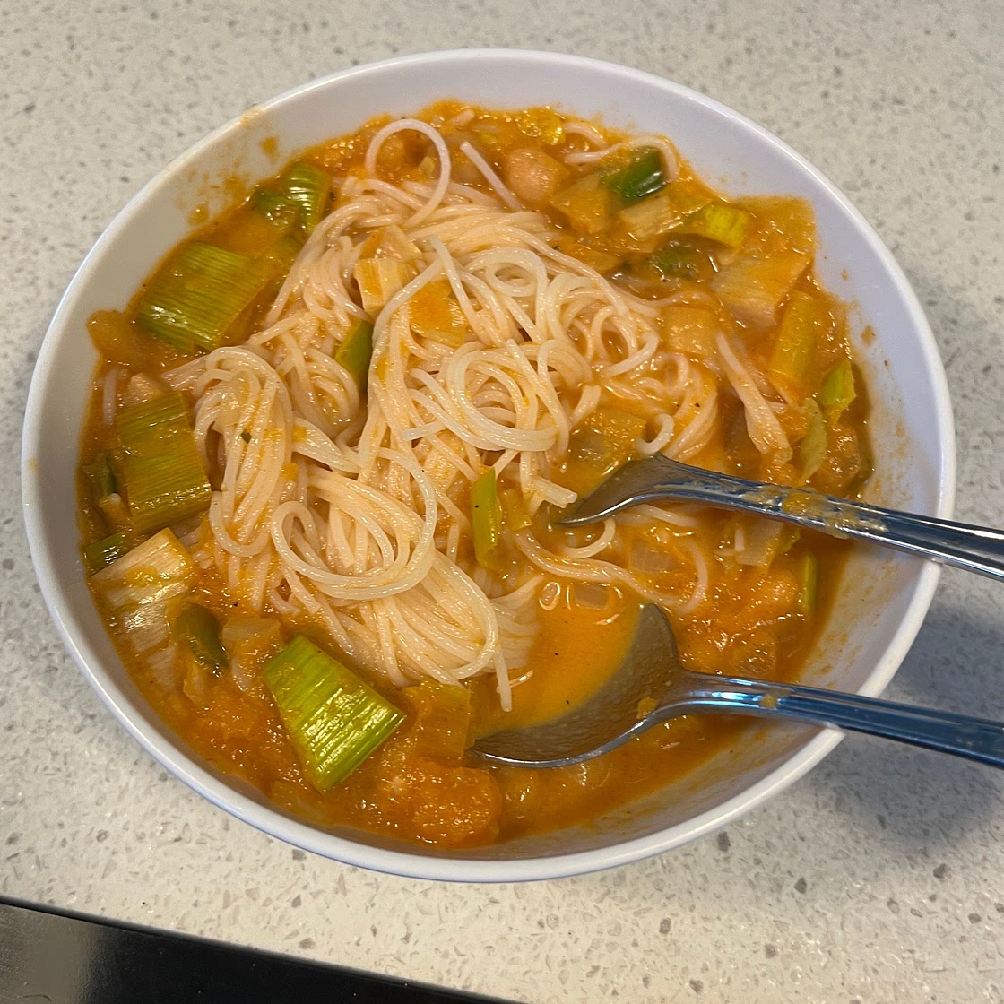 Curried Carrot Noodle Soup