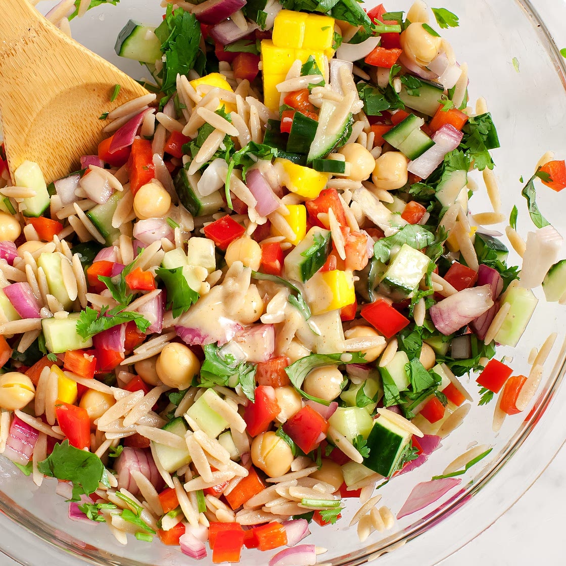 Rainbow Orzo Salad