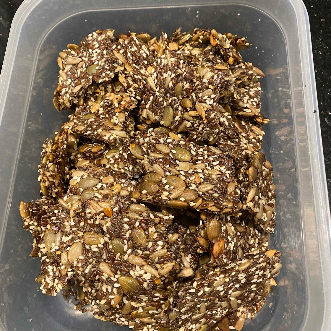 Seeded Keto Crackers