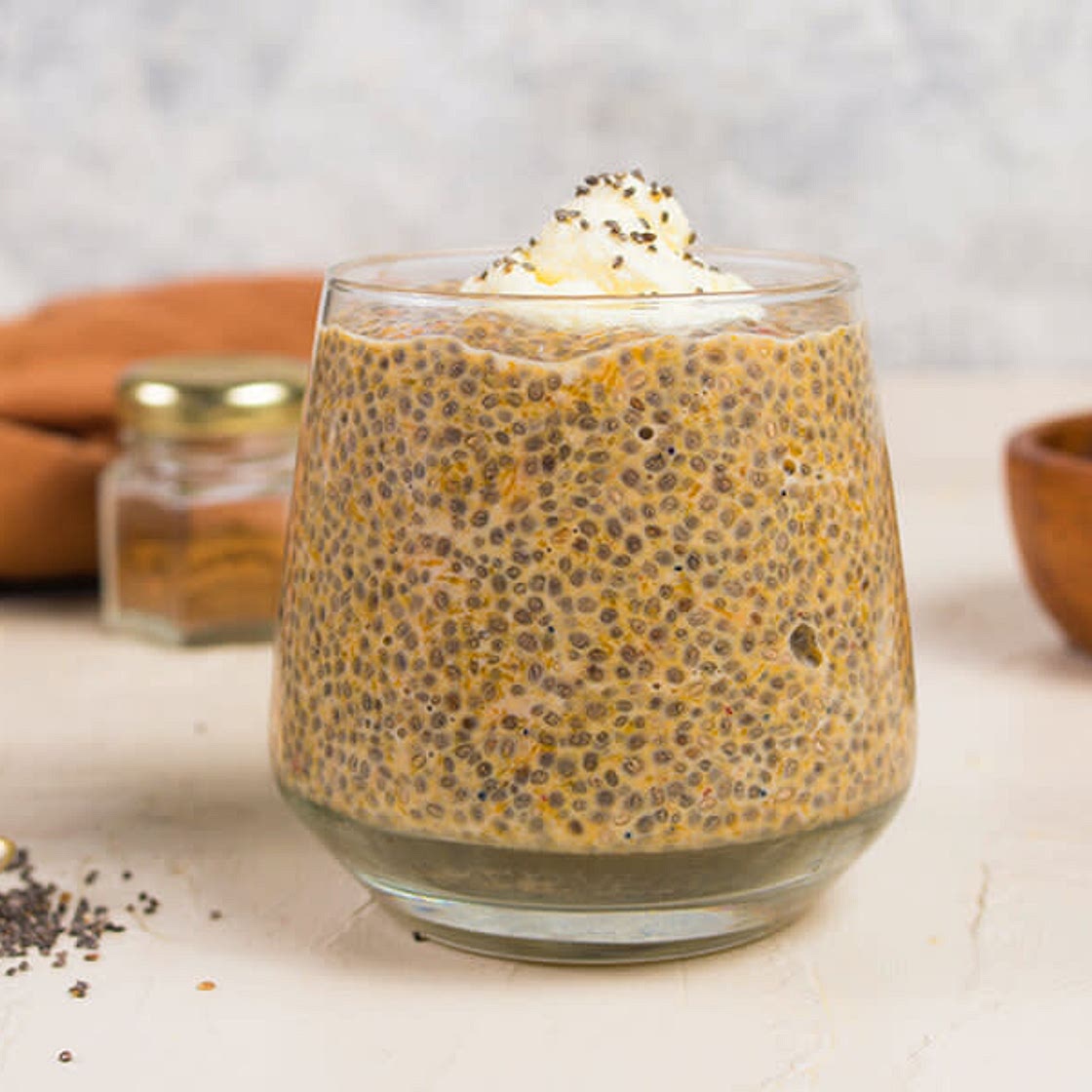 Pumpkin chia seed pudding