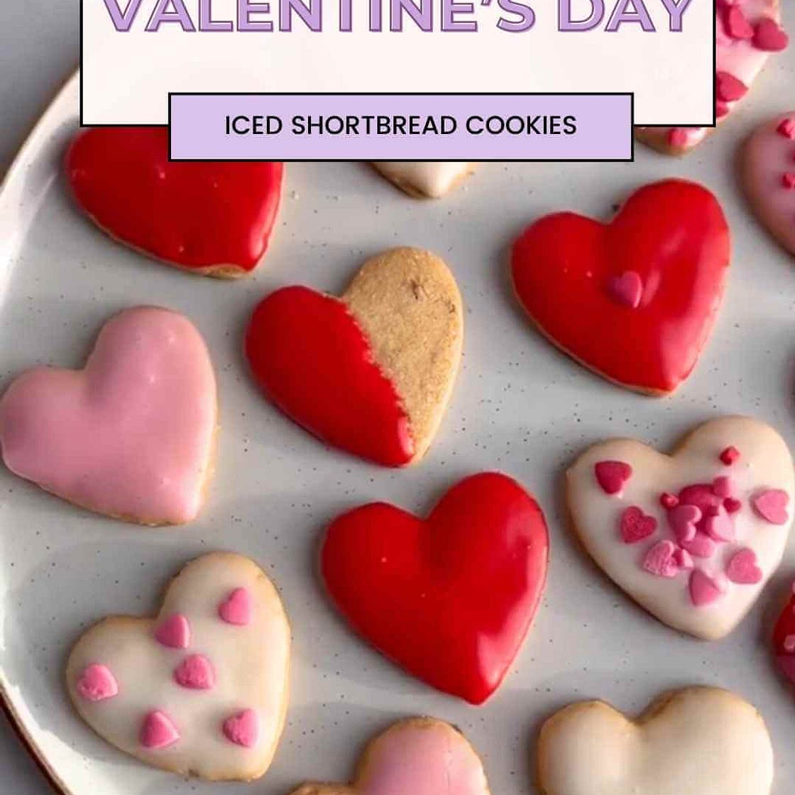 Valentine’s Day Iced Shortbread Cookies - Join Your Life