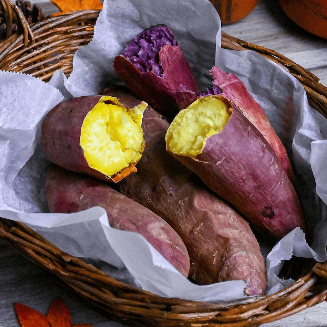 Yaki Imo (Baked Japanese Sweet Potatoes)