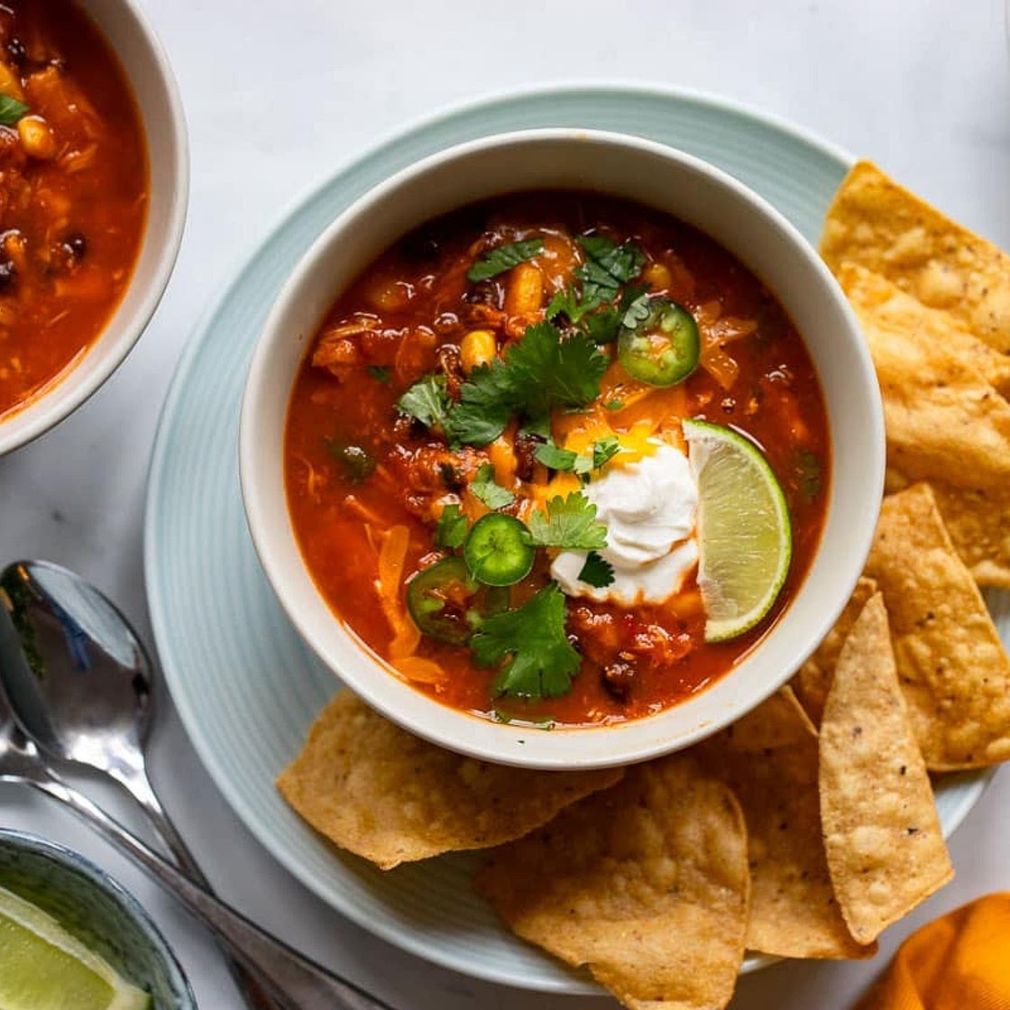 Low Calorie Southwestern Chicken Soup