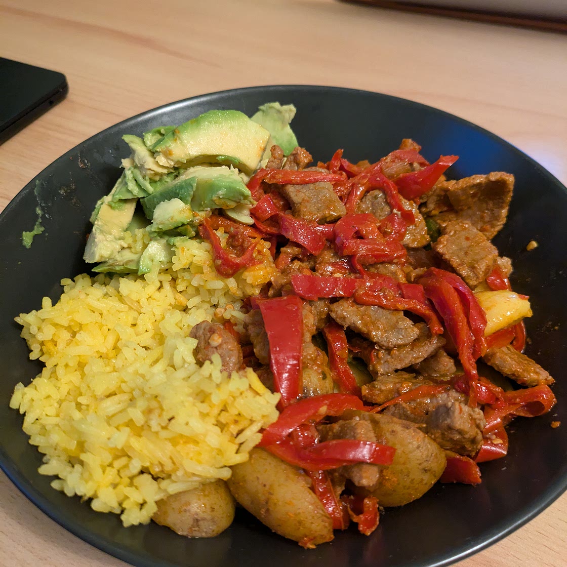 Fajitas con carne