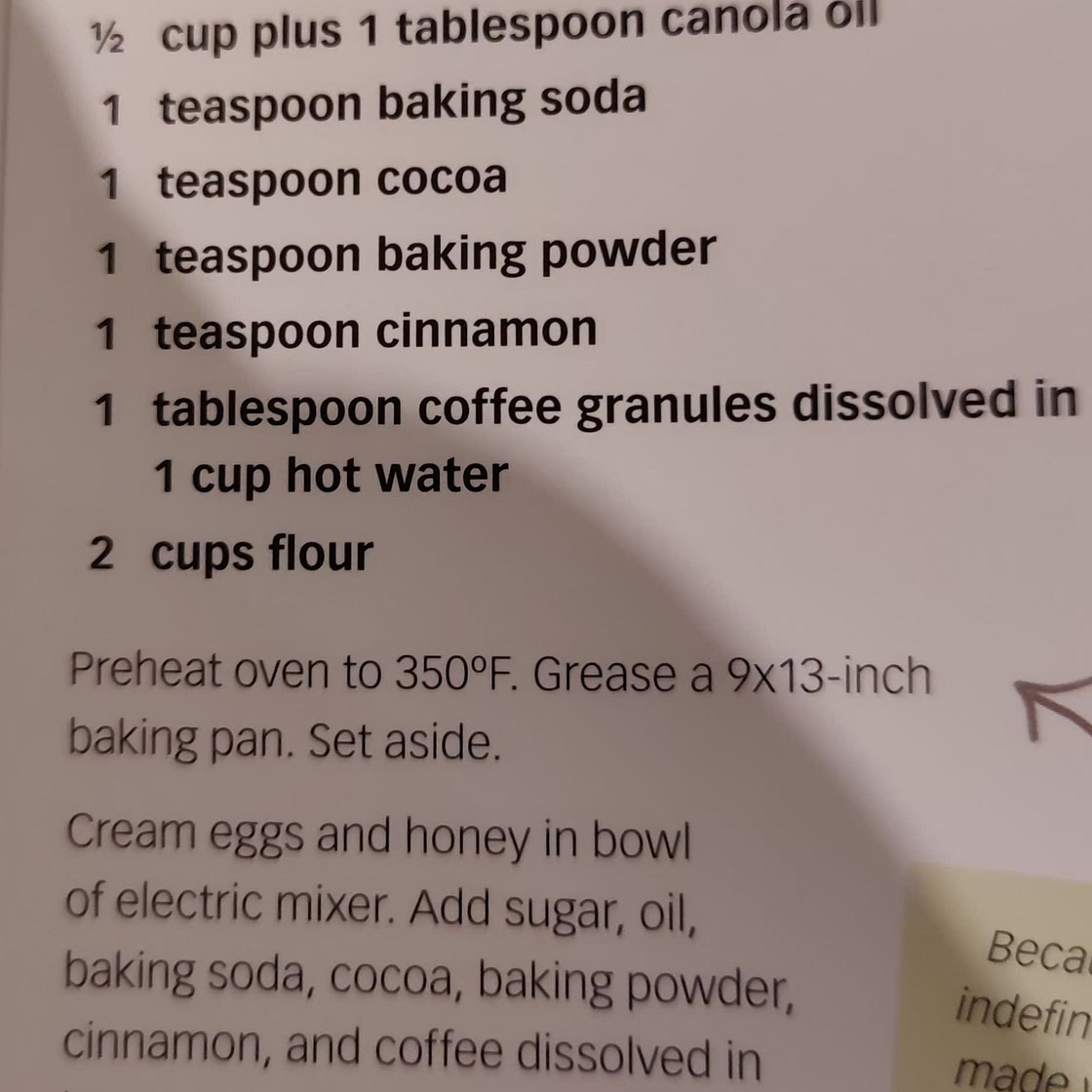 Honey Cake (Beis Yaakov Cookbook 2)