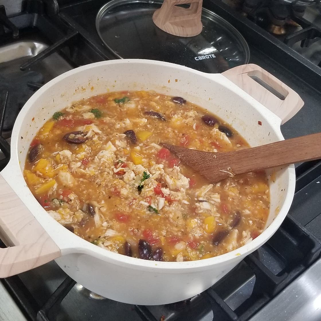 Chicken & Butternut Squash Soup with Quinoa