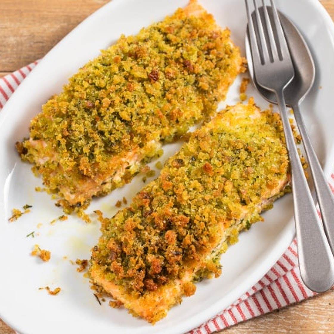 Salmone croccante