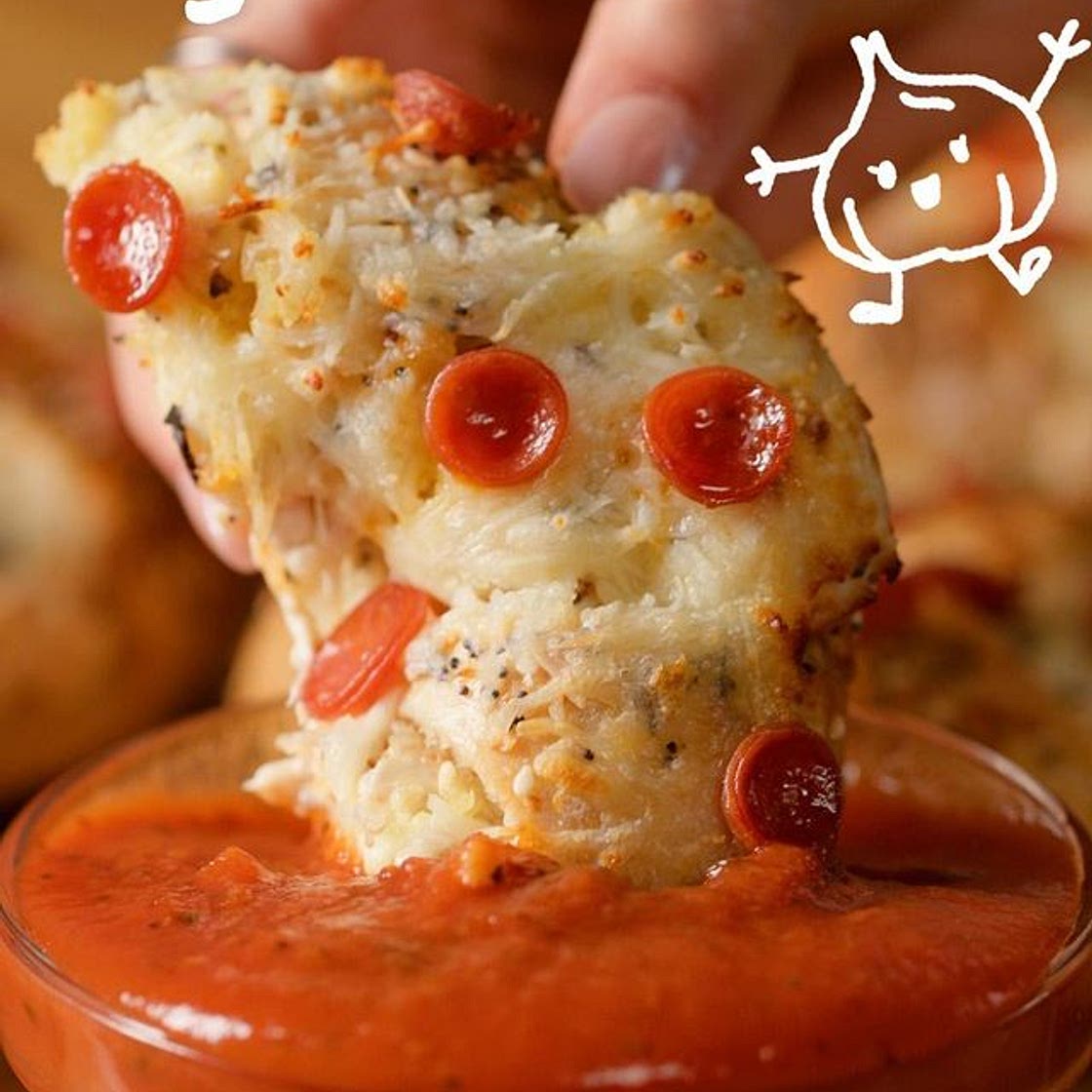 Pizza + garlic + bagels = magic!