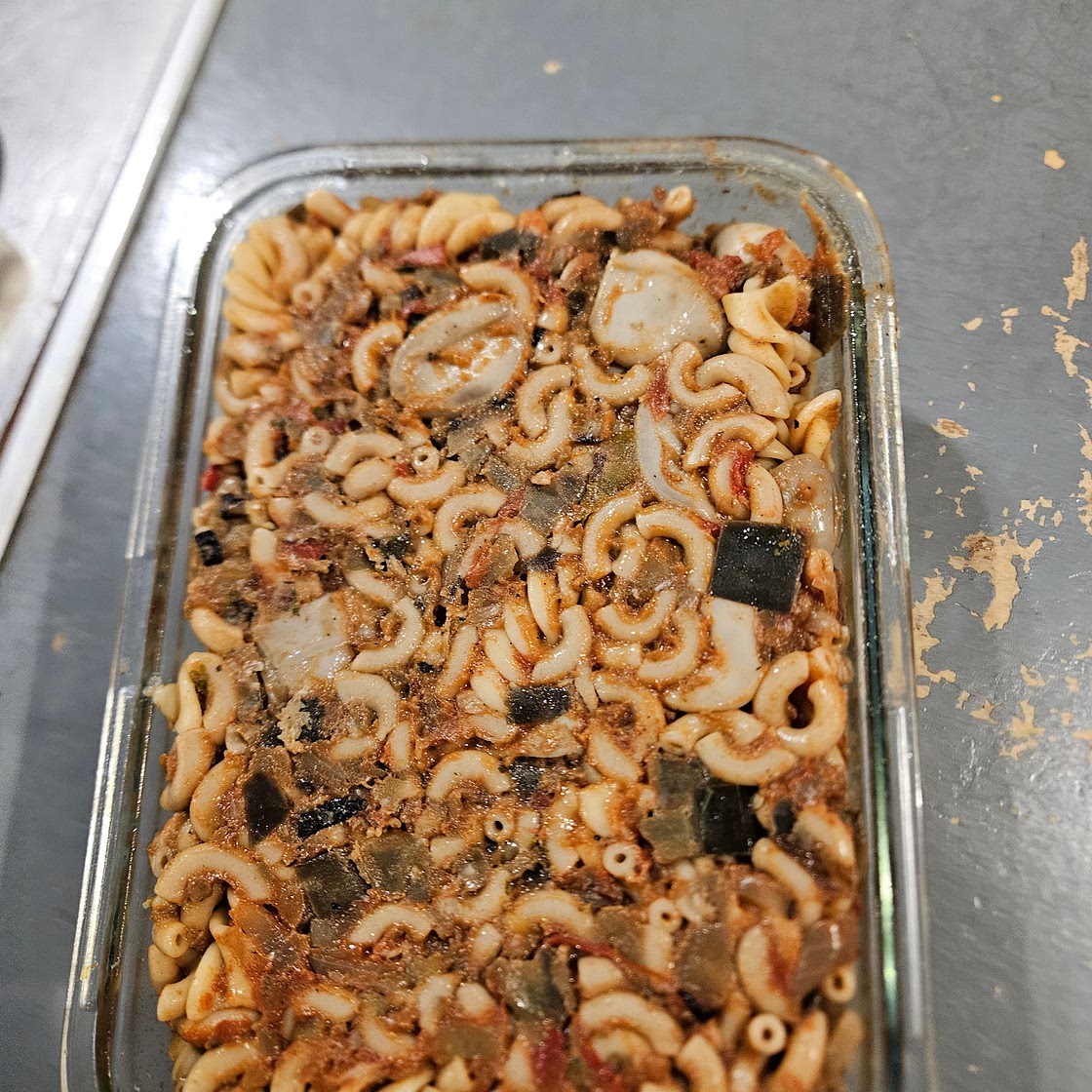 Ratatouille aux calamars et aux pâtes