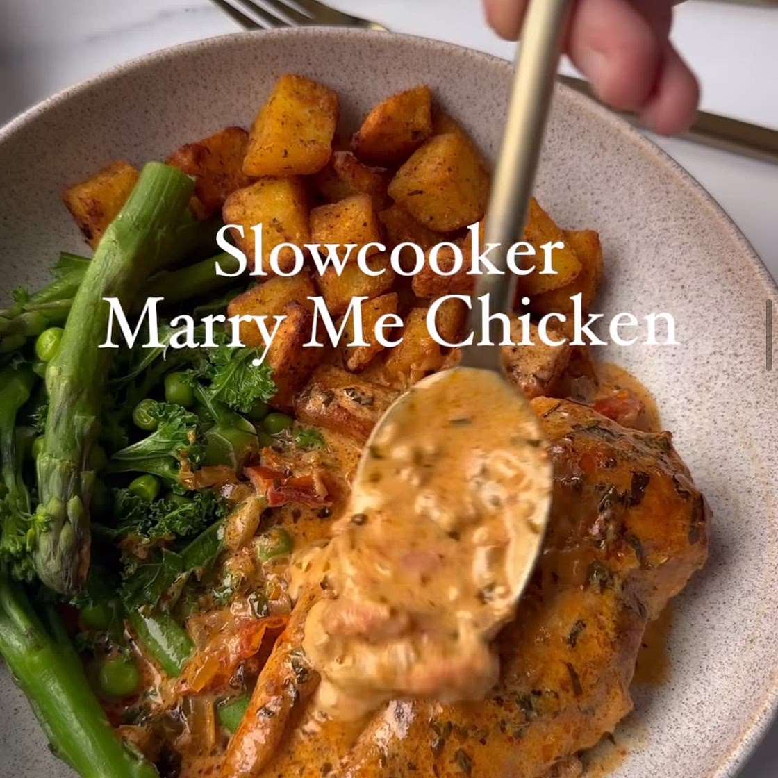 Slow cooker marry me chicken