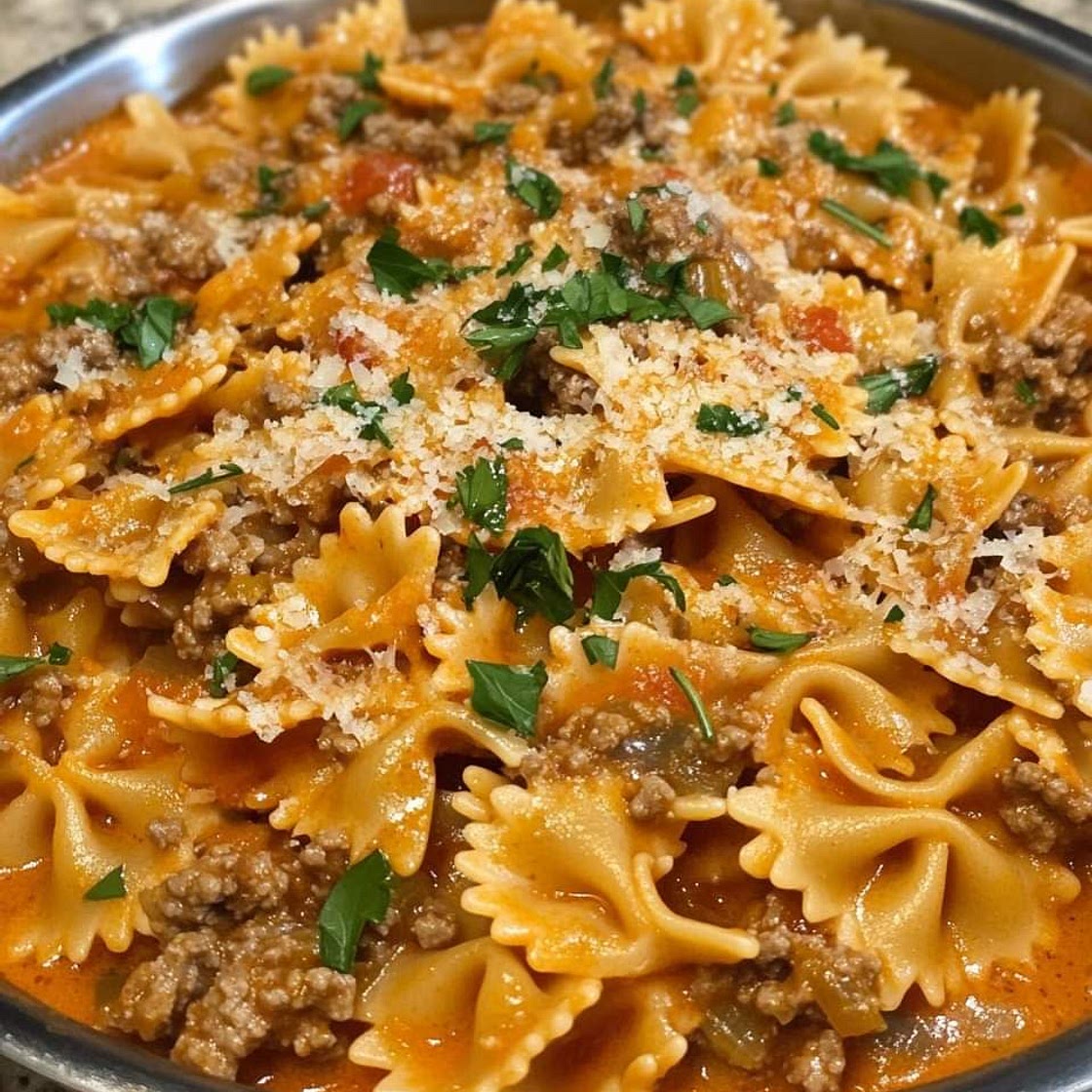 Creamy Pasta with Ground Beef