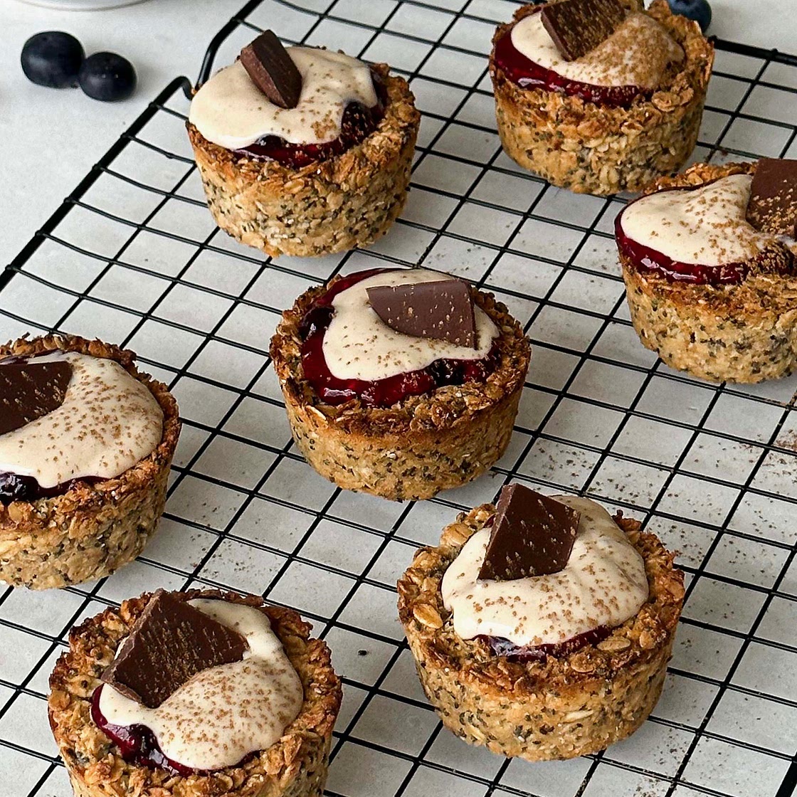 Berry Compote Granola Cups 
