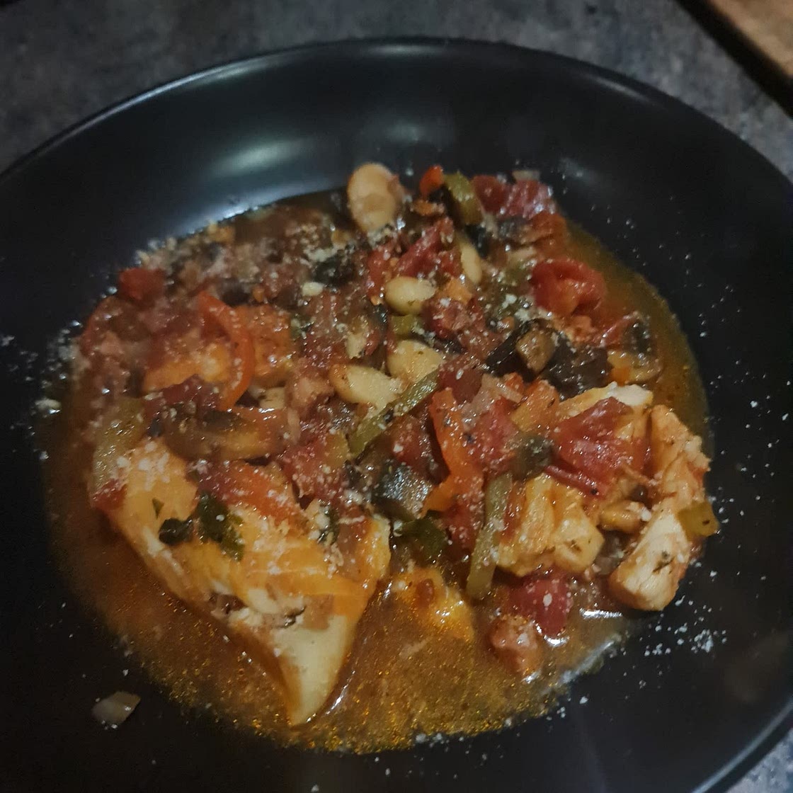 Cod & chorizo stew