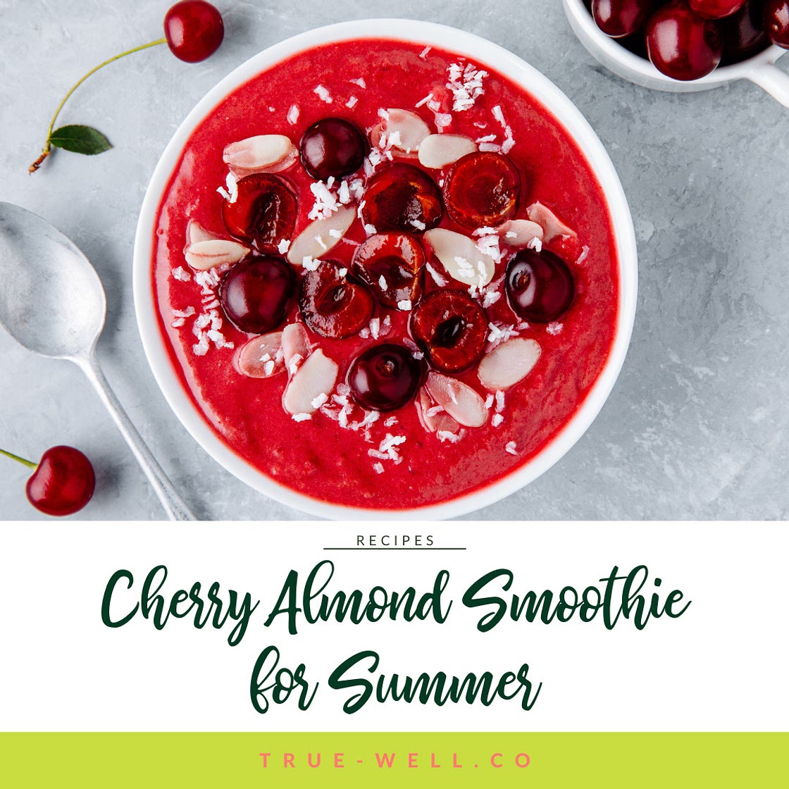 Cherry Almond Smoothie for Summer