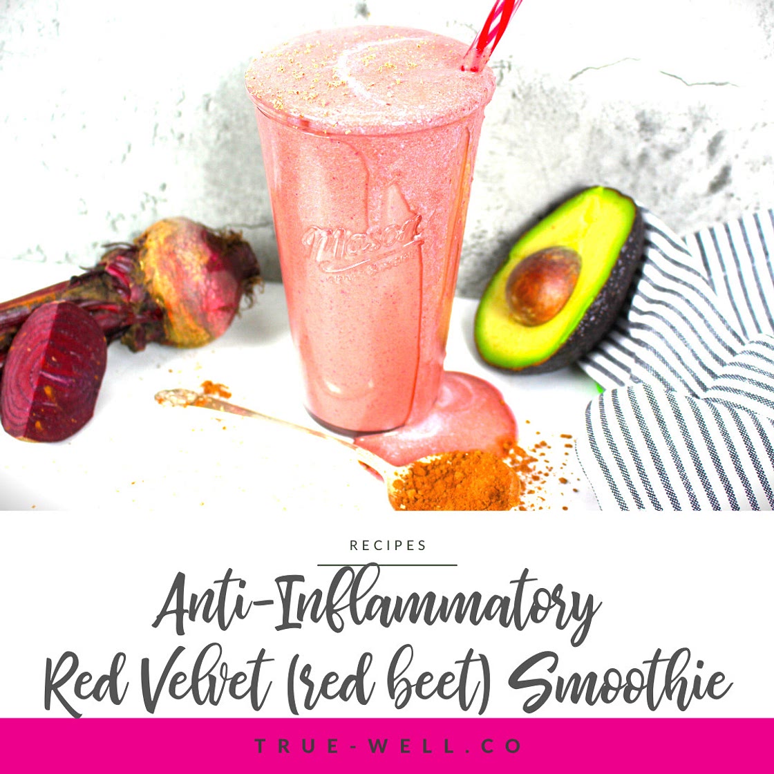 Red Velvet Smoothie | Anti Inflammatory Red Beet Smoothie