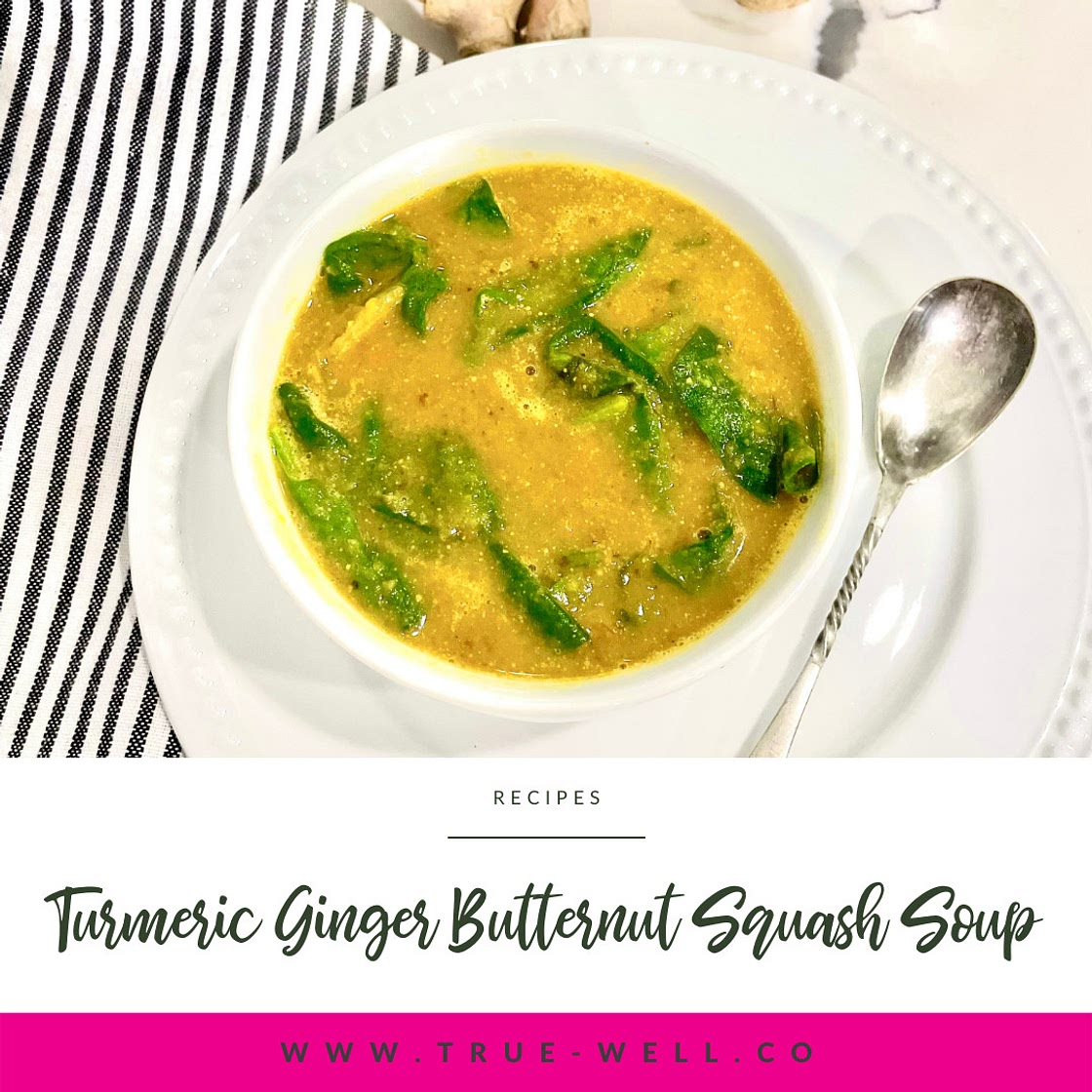 Turmeric Ginger Butternut Squash Soup