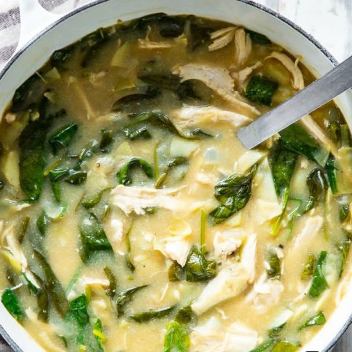 Paleo Creamy Chicken Spinach Artichoke Soup