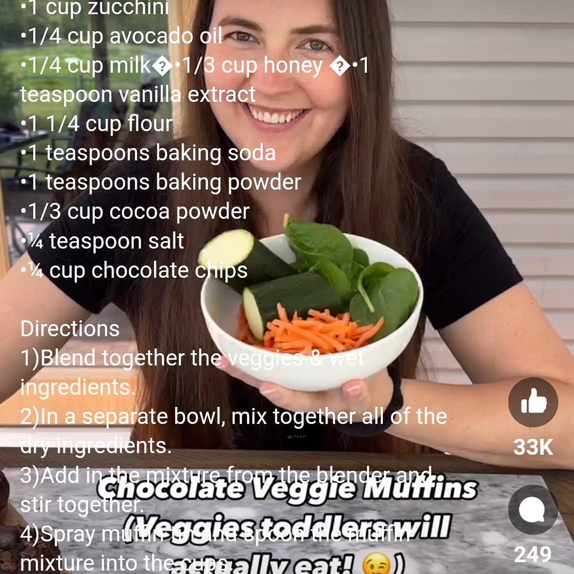 Veggie chocolate muffins