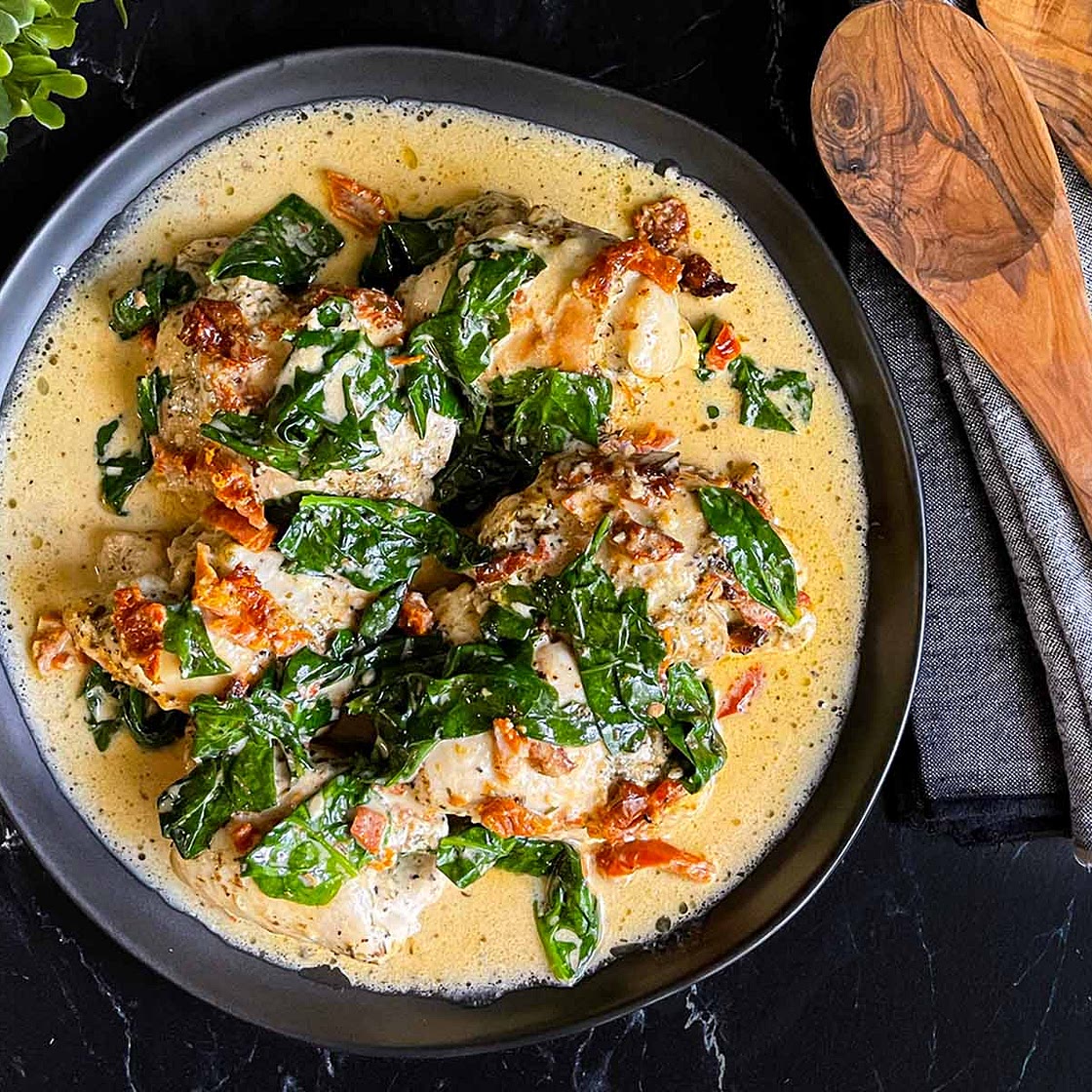 Slow Cooker Tuscan Chicken