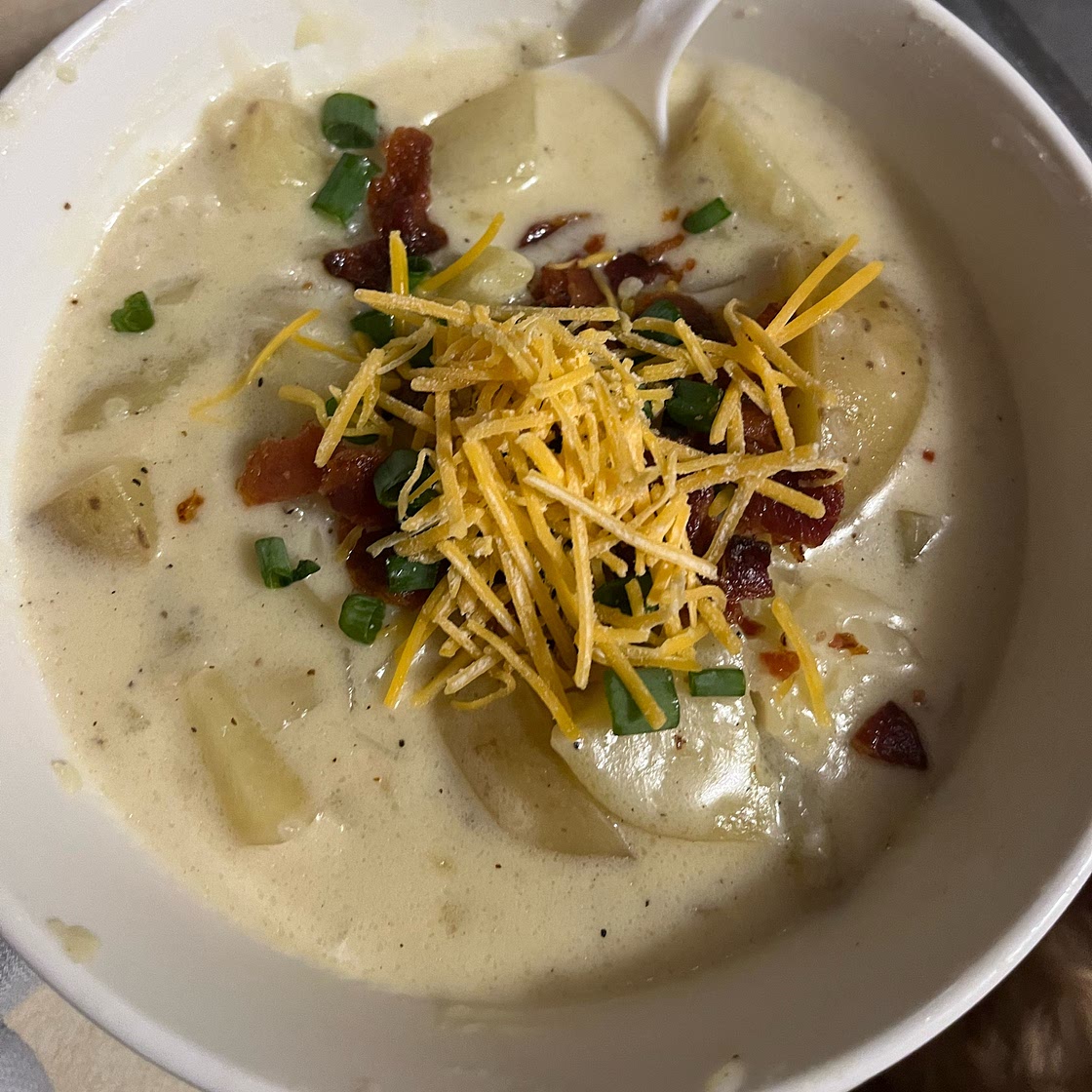 Crockpot Loaded Baked Potato Soup