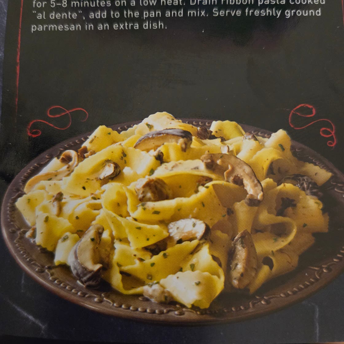 RIBBON PASTA WITH FOREST MUSHROOMS
